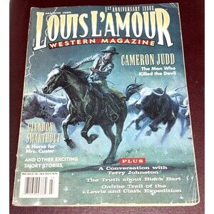 LOUIS L'AMOUR Western Magazine March 1995 Cameron Judd, 1st Anniversary Issue